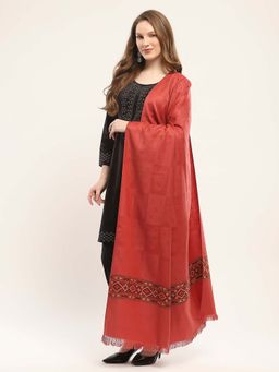 Monte Carlo - Women Embroidered Red Shawl