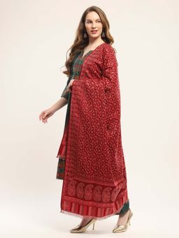 Monte Carlo - Women Paisley Maroon Shawl