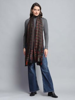 Monte Carlo - Women Floral Black Stoles