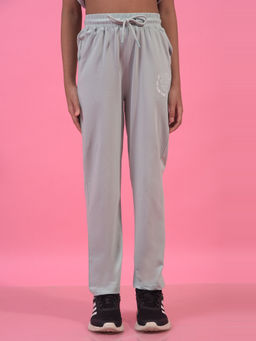 CRIMSOUNE CLUB - Girls Grey Solid Trackpant