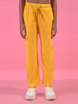 CRIMSOUNE CLUB - Girls Mustard Trackpant