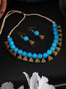 Anika's Creations - Anika's Creation Exclusive Oxidise Necklace Set For Woman