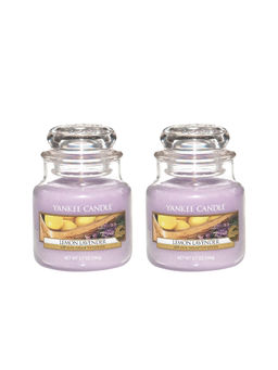 Yankee Candle - Classic Jar Lemon Lavender Scented Candles (Pack of 2)