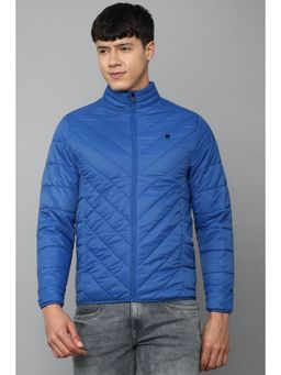 Allen Solly - Men Blue Quilted Full Sleeves Casual Jacket