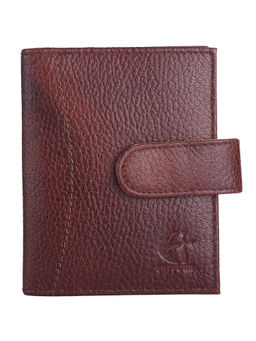 HiLEDER - Goat Nappa Leather Card Case Holder With Multi Card Slots Brown-Two Tone