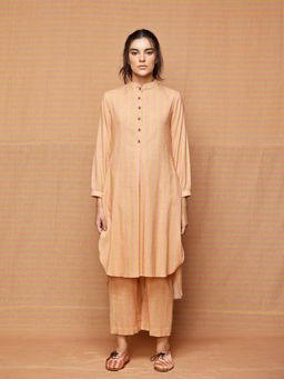 Swati Vijaivargie - Chloe High Low Hem Striped Kurta