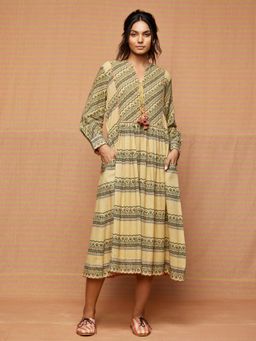 Swati Vijaivargie - Beige Etta Gathered Dress
