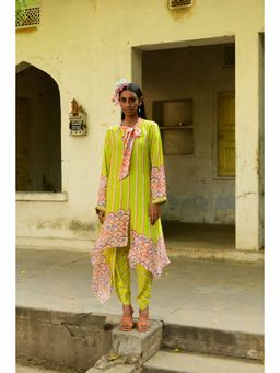 Swati Vijaivargie - Green Khush Kurta And Dhoti Pant (Set of 2)