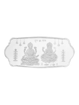 Kundan - 50 Gm 999.9 Lakshmi Ganesh Stylized Silver Bar