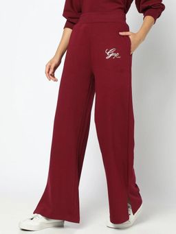 GAP - Women Logo High Rise Maroon Track Pant