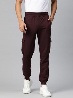 Alcis - Men Maroon Cargo Joggers