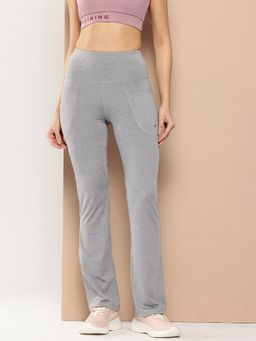 Alcis - Smooth Curve Women Granite Grey Bootcut Track Pant