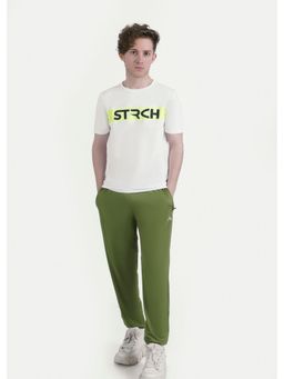 STRCH - Men Fit Plus Olive Track Pant