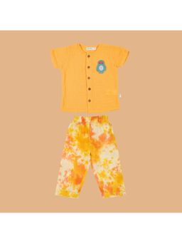 Greendeer - Kids Resort 3/4th Placket Kurta Shirt with Resort Pant (Set of 2)