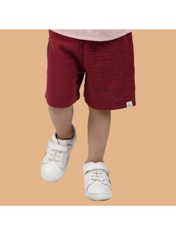 Kids of Greendeer - Kids Cotton Resort Shorts Burgundy