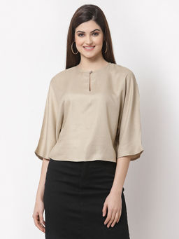 Style Quotient - Beige Solid Top