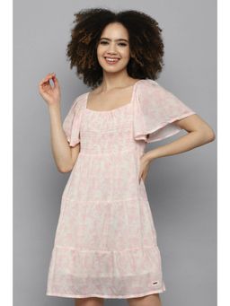 Allen Solly - Women Printed Pink Dress