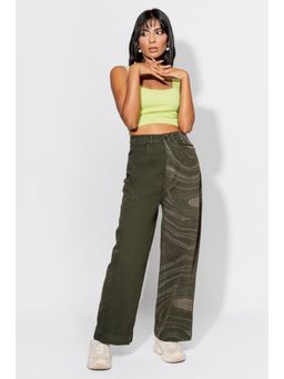 FREAKINS - Green Laser Straight Pants