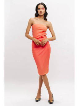 FREAKINS - See Me Through Orange Dress