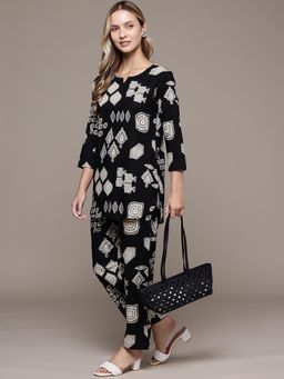 CAYMAN - Pure Cotton Geometric Printed Co-ord Set