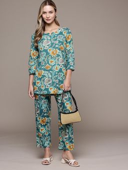 CAYMAN - Pure Cotton Floral Printed Co-ord Set