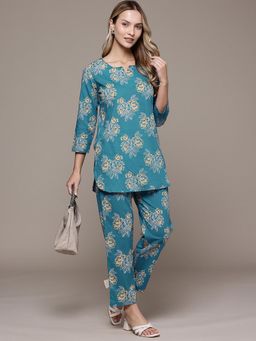 CAYMAN - Pure Cotton Floral Printed Co-ord Set