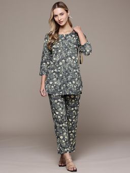 CAYMAN - Pure Cotton Floral Printed Co-ord Set