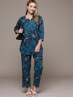 CAYMAN - Pure Cotton Floral Printed Co-ord Set
