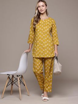 CAYMAN - Pure Cotton Floral Printed Co-ord Set