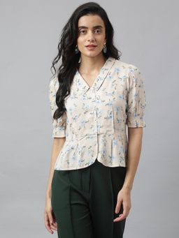 Latin Quarters - White Floral Shirt