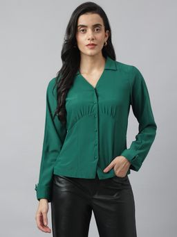 Latin Quarters - Green Solid/Plain Shirt