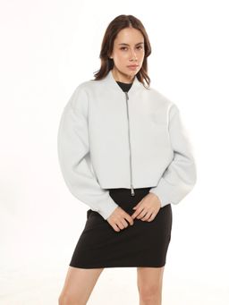 Calvin Klein - Regular Fit Polyester Blue Bomber Jacket