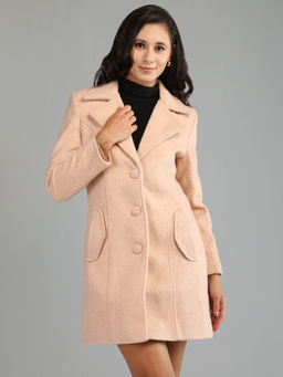 HONNETE - Misty Mint Colour Stylish Solid Women Winter Coat