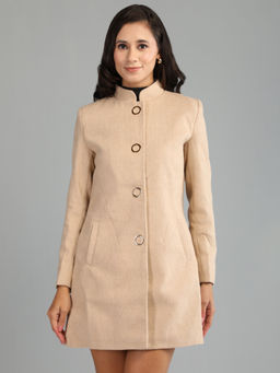 HONNETE - Green Colour Stylish Women Winter Coat