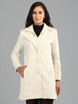 HONNETE - Tan Brown Colour Stylish Solid Women Winter Coat