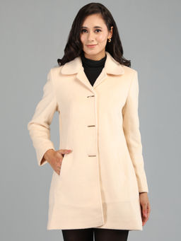 HONNETE - Camel Colour Stylish Solid Women Winter Coat