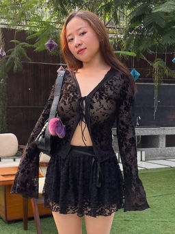 Outzidr - Black Lace Shrug (XS)