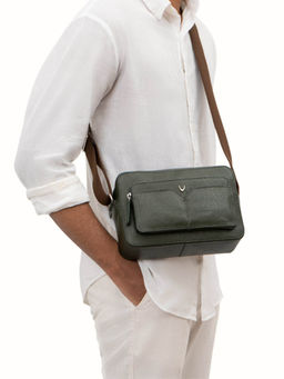 Hidesign - Unisex Olive Changi-02 Casual Crossbody Bag (M)