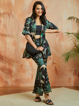 Vastramay - Women Cotton Animal Printed Co-Ord (Set of 2)