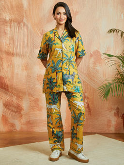 Vastramay - Women Cotton Animal Printed Co-Ord (Set of 2)