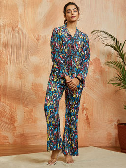 Vastramay - Women Synthetic Tribal Printed Co-Ord (Set of 2)