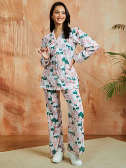 Vastramay - Women Synthetic Allover Printed Co-Ord (Set of 2)