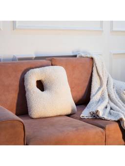 Muun Home - Textured Halo White Cushion