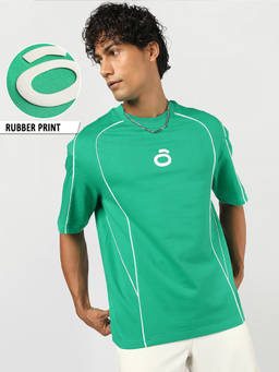 Bewakoof - Men Green Printed Pure Cotton T-Shirt