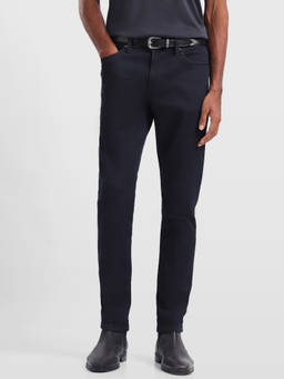 Arrow Newyork - Men Blue Solid/Plain Cotton Jeans