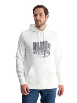 GANT - Men White Graphic Cotton Hoodie