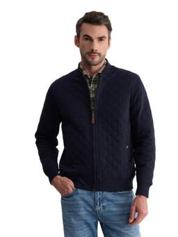 GANT - Men Blue Textured Cotton Jacket