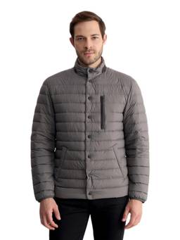 GANT - Men Grey Solid/Plain Polyamide Jacket