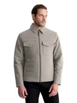 GANT - Men Grey Self Design Polyamide Jacket