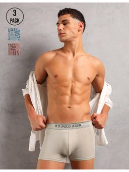U.S. POLO ASSN. - Mens Printed Breathable Oet17 Trunks (Pack of 3)